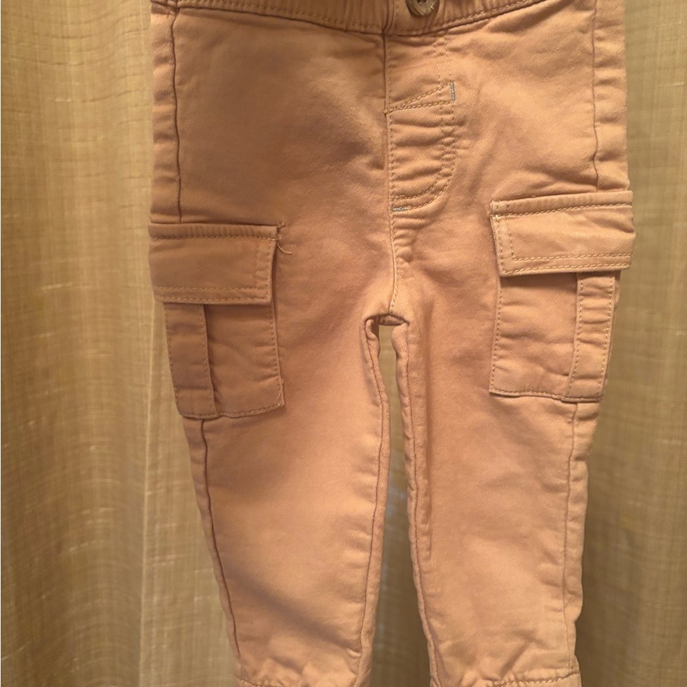 Kids Tan Cargo Pants